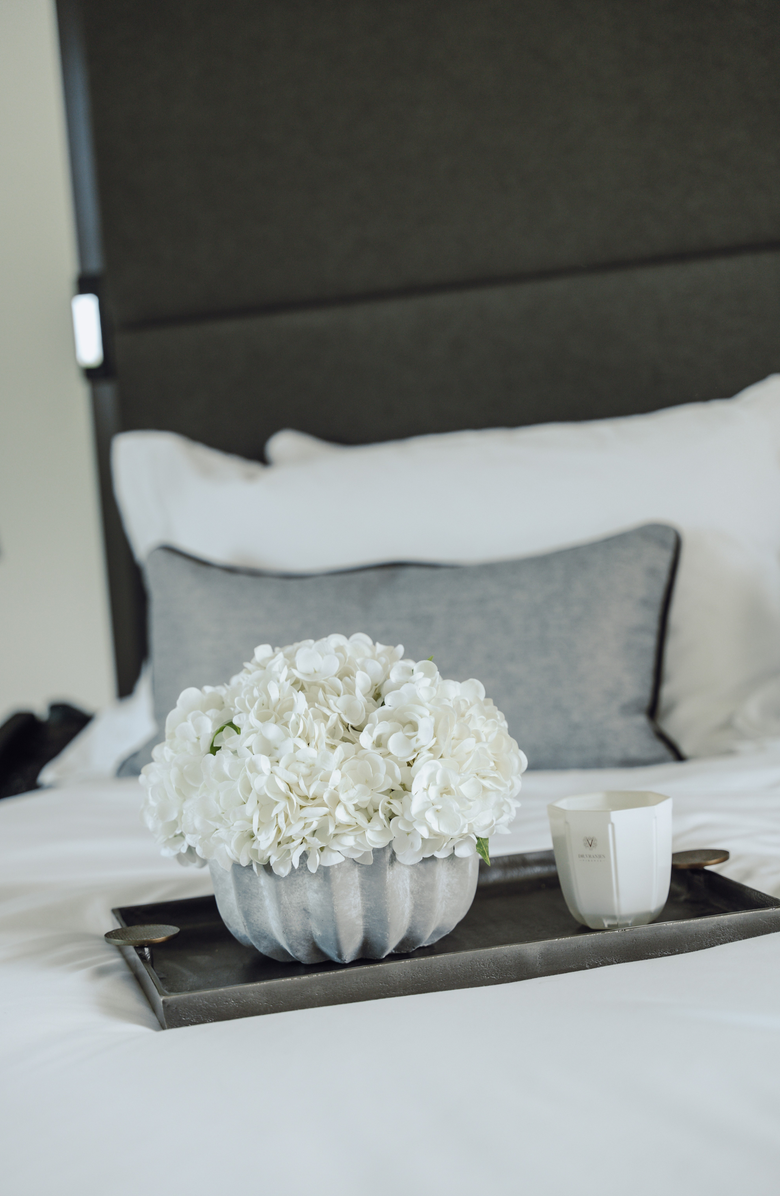 CocoBella Mareen RealTouch Hydrangea Arrangement, Alternate, color, Snow