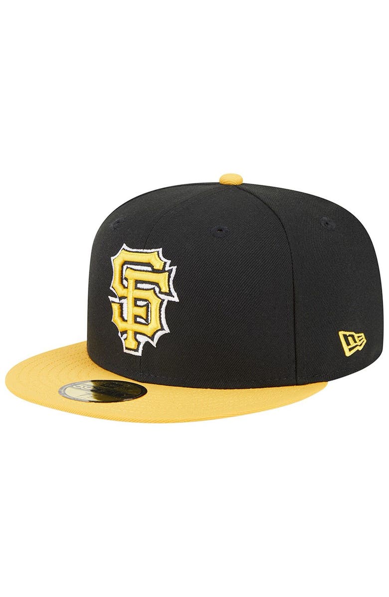 New Era Men's New Era Black/Gold San Francisco Giants 59FIFTY Fitted Hat, Alternate, color, 