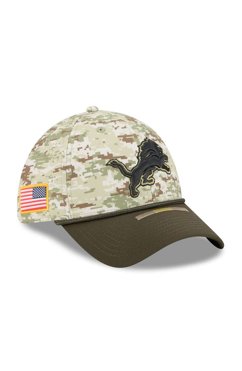 New Era Men's New Era  Camo Detroit Lions 2025 Salute to Service 39THIRTY Flex Hat, Main, color, Camo