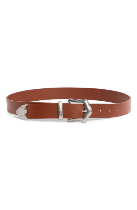 Classic Western Leather Belt