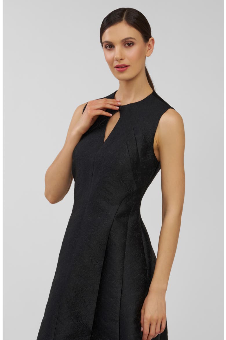 Gabriella Jacquard Gown, Alternate, color, BLACK