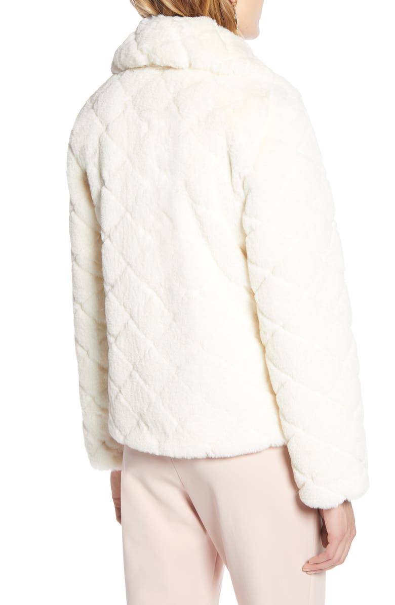 Halogen<sup>®</sup> Textured Faux Fur Jacket, Alternate, color,