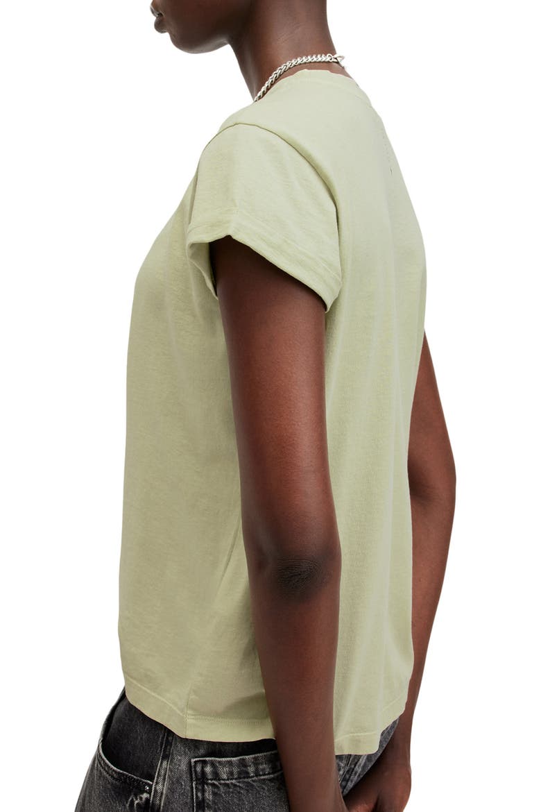 Anna Cotton T-Shirt, Alternate, color, EARTH GREEN
