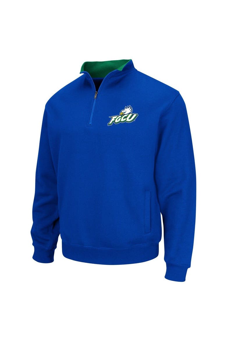 Men's Colosseum Blue Florida Gulf Coast Eagles Tortugas Quarter-Zip Sweatshirt, Alternate, color, Blue
