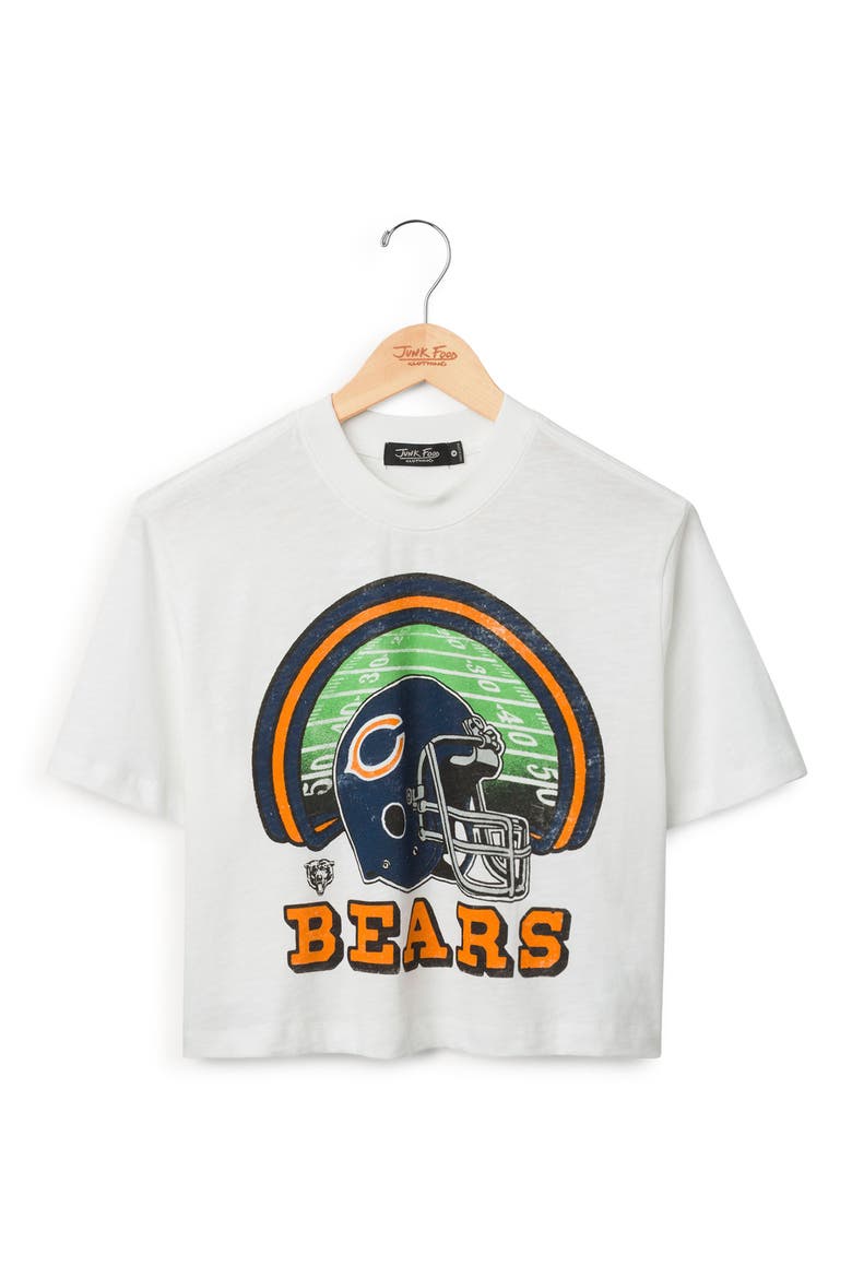 Chicago Bears Graphic Cropped T-Shirt, Main, color, VINTAGE WHITE