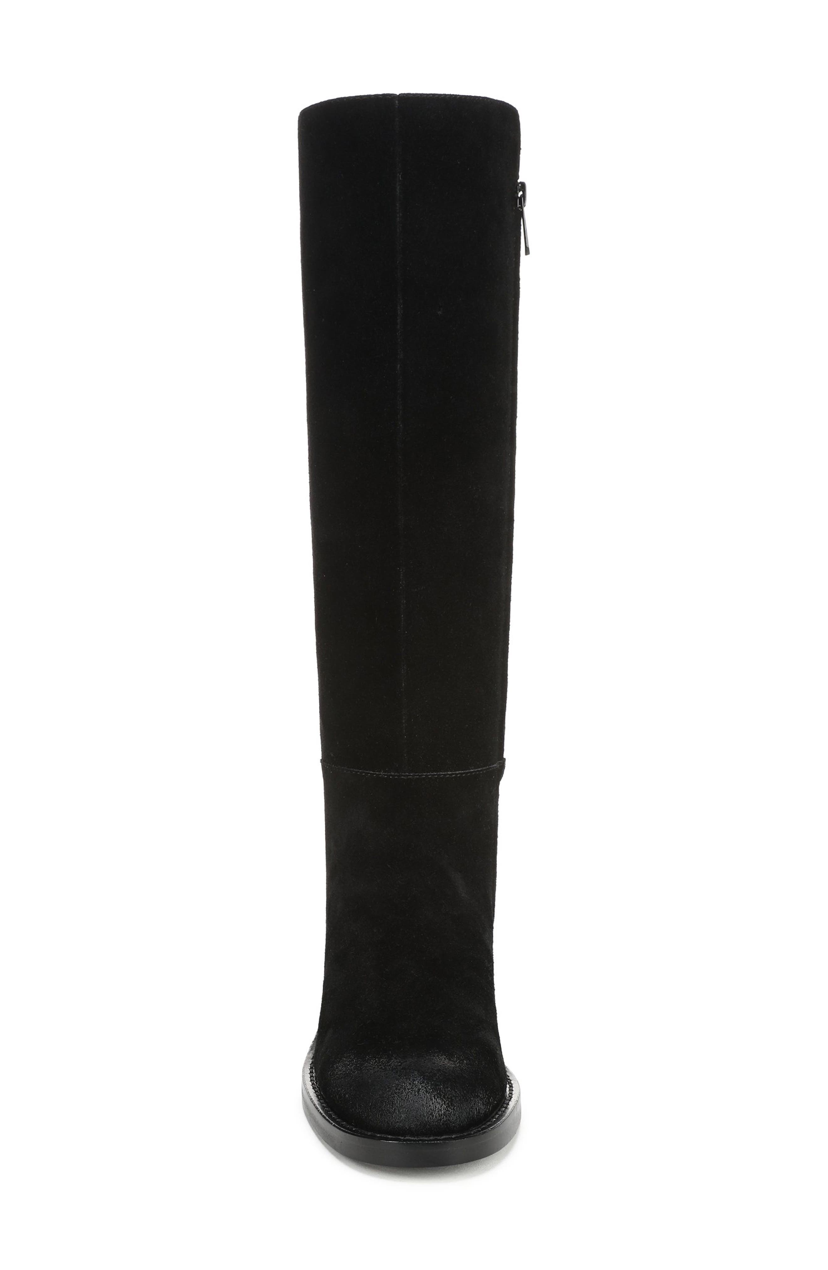 Marin Stretch Suede Knee High Boot, Alternate, color, BLACK