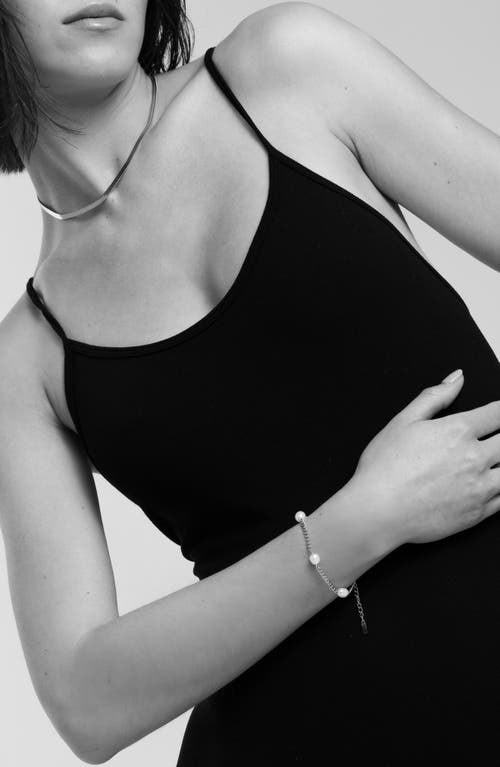 St. Moran Freshwater Pearl Station Bracelet In Gold