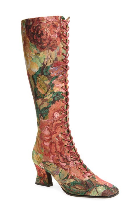Damien-T Knee High Lace-Up Boot