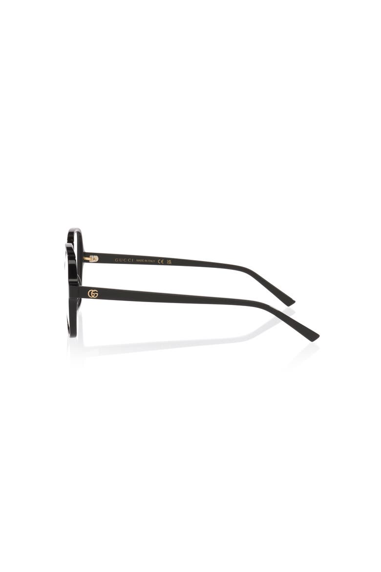 53mm Rectangle optical glasses, Alternate, color, Black