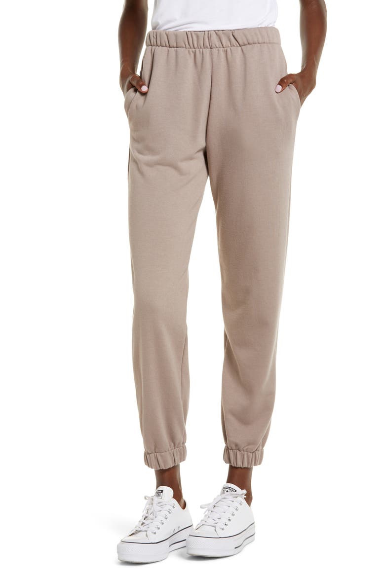 Cozy Jogger Sweatpants, Main, color, MOCHA