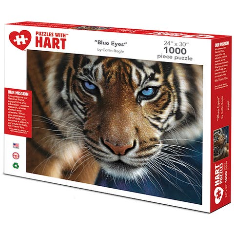 Blue Eyes Tiger 24 x 30 Inch 1000 Piece Puzzle