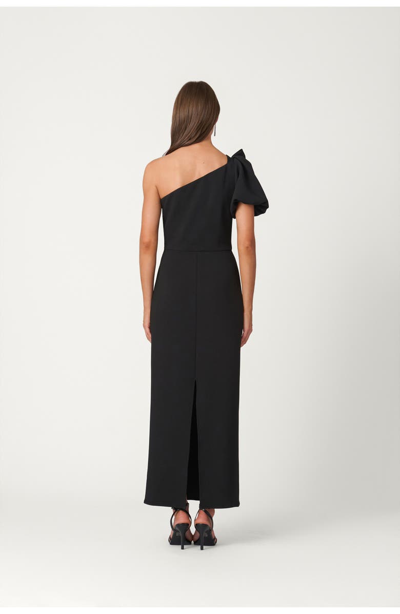 Shoshanna Midnight Embellished Crepe Perla Dress, Alternate, color, Jet