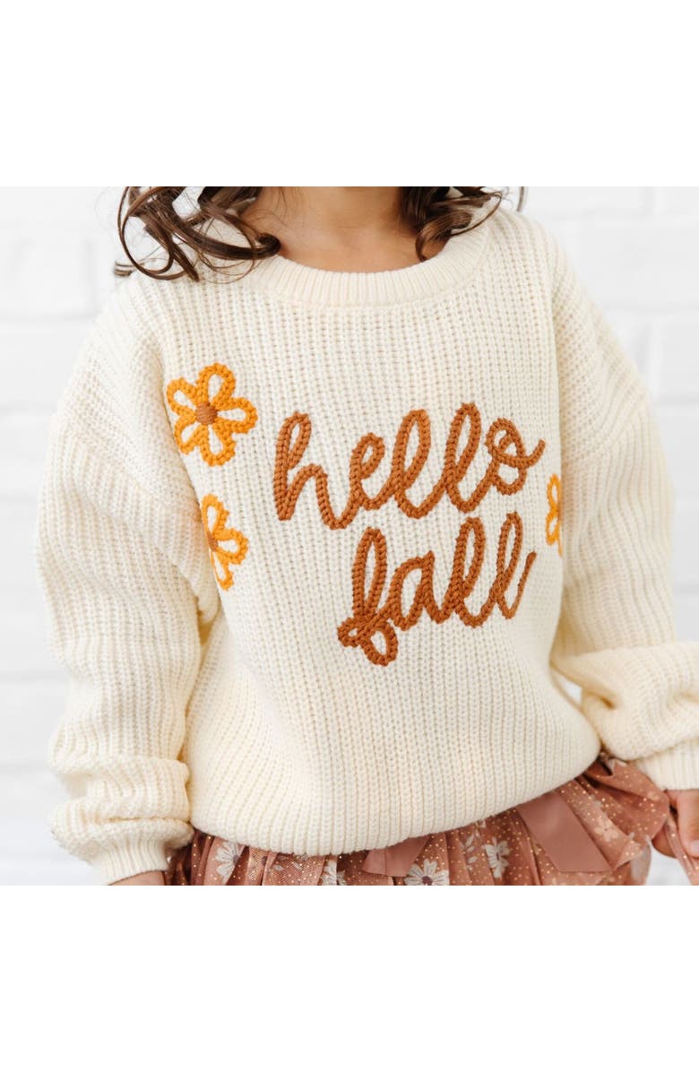 Sweet Wink Hello Fall Knit Sweater, Alternate, color, Natural