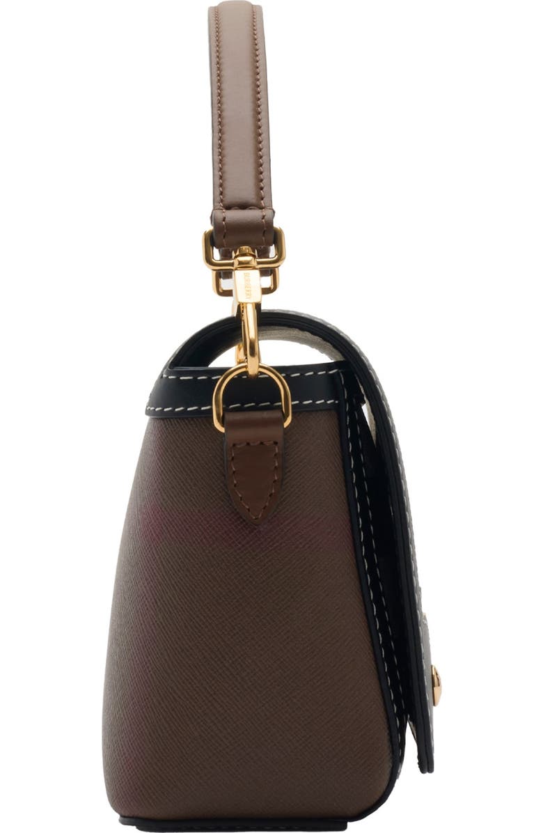 Burberry Top Handle Note Bag, Alternate, color, Dark Birch Brown