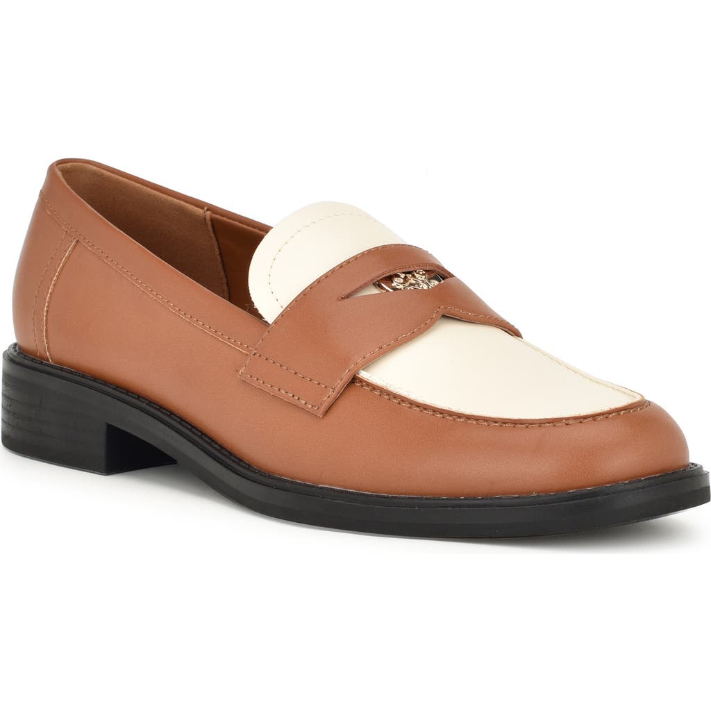 Nine West Seeme Penny Loafer In Medium Brown