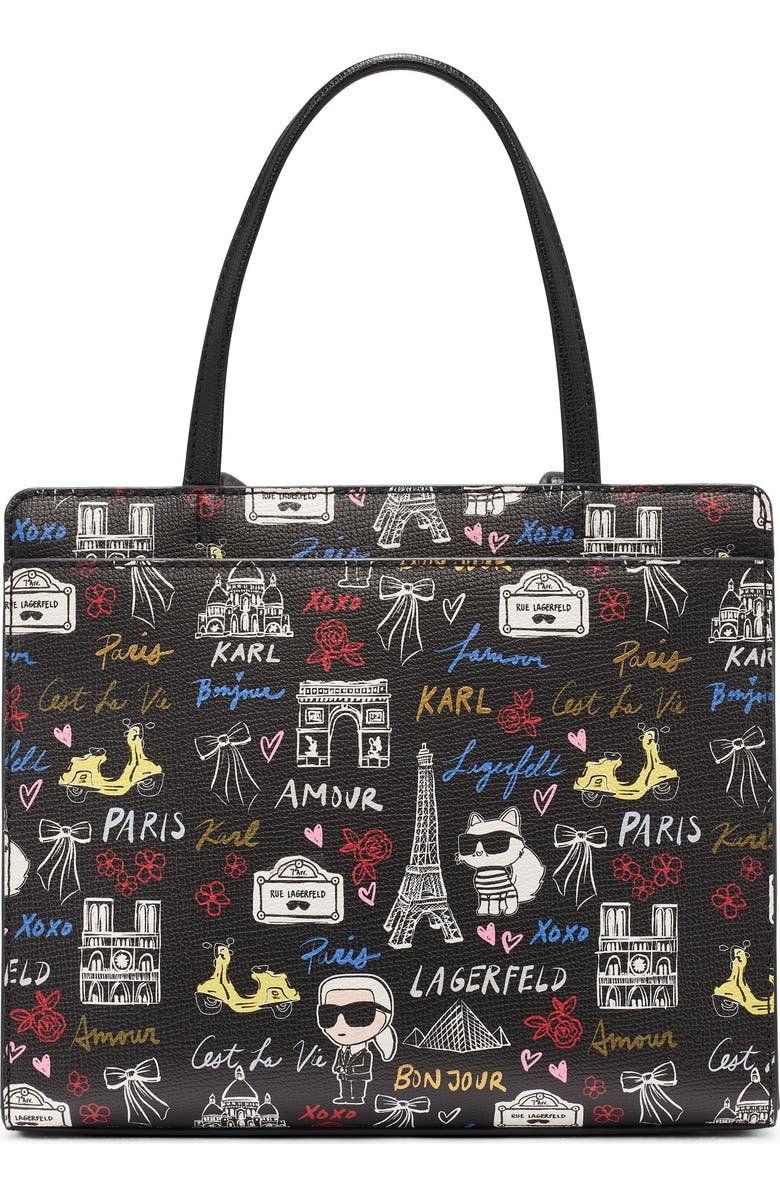 KARL LAGERFELD PARIS Maybelle Satchel, Alternate, color, Black Multi