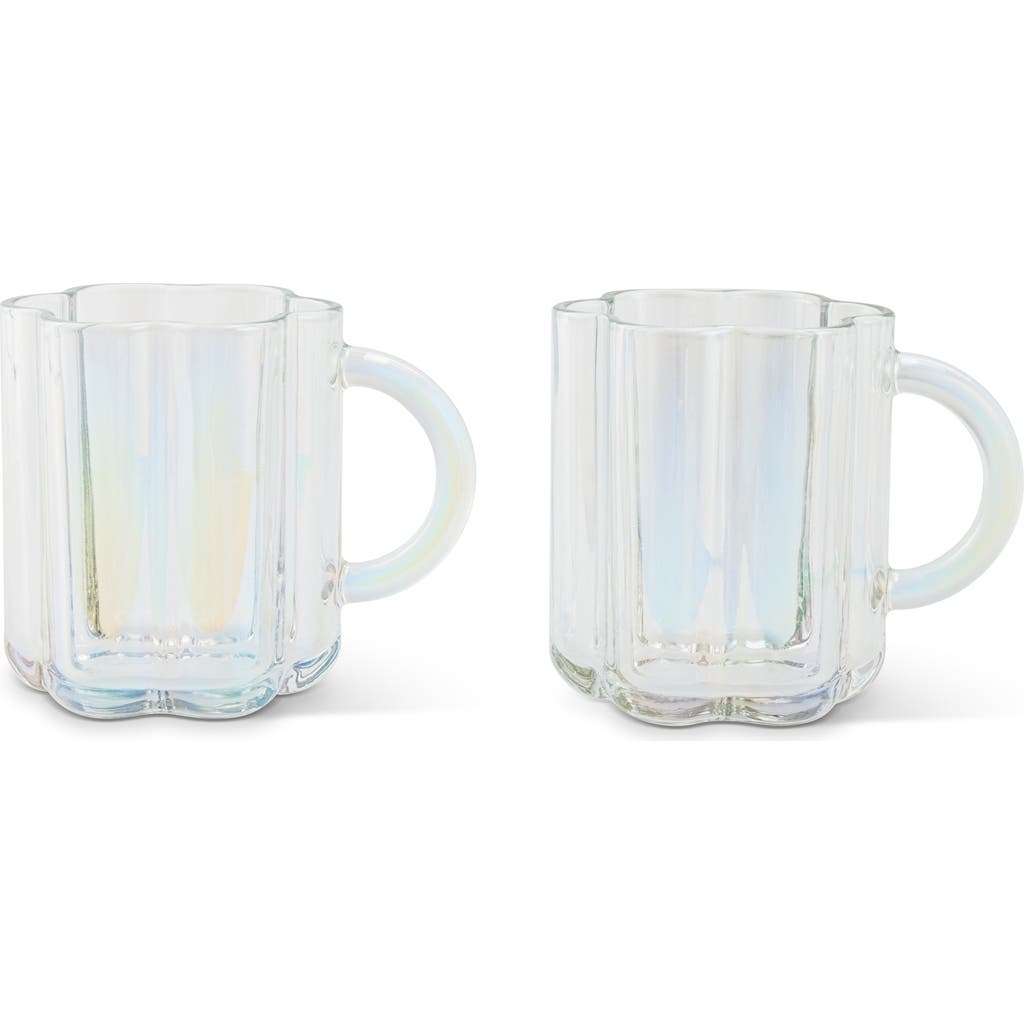 CORE HOME CORE HOME SET OF 2 FLOWER MUGS