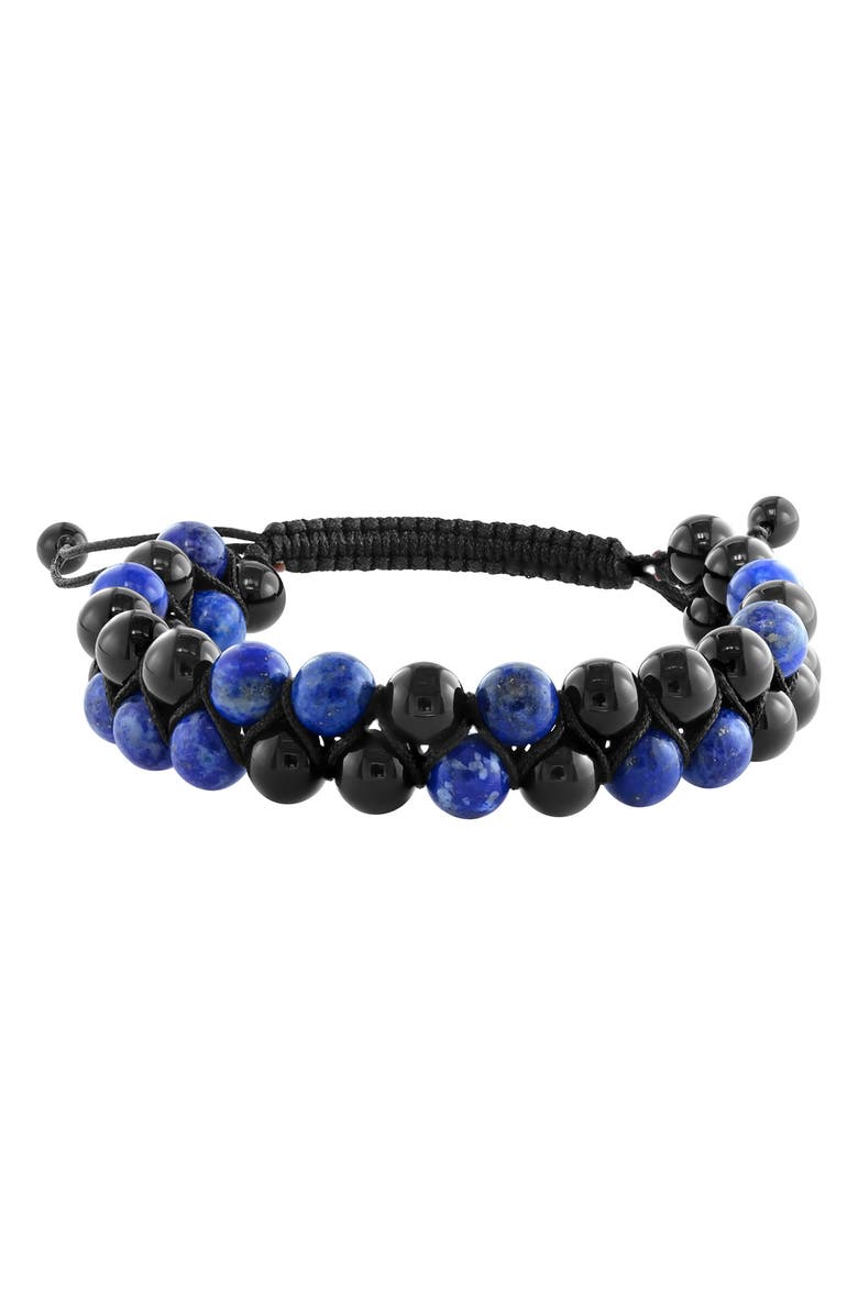 EFFY Onyx & Lapis Beaded Bracelet, Alternate, color, Blue