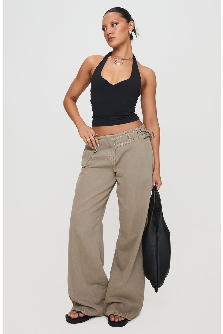 Paltrow Belted Cargo Pants, Alternate, color, WASHED BROWN