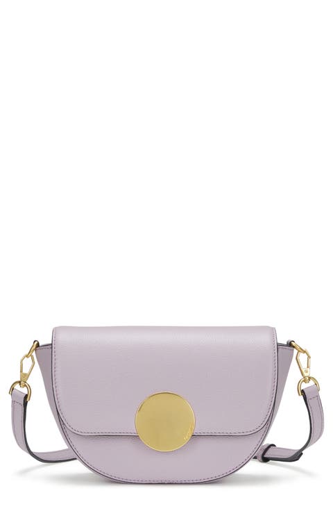 Lottie Leather Saddle Crossbody Bag