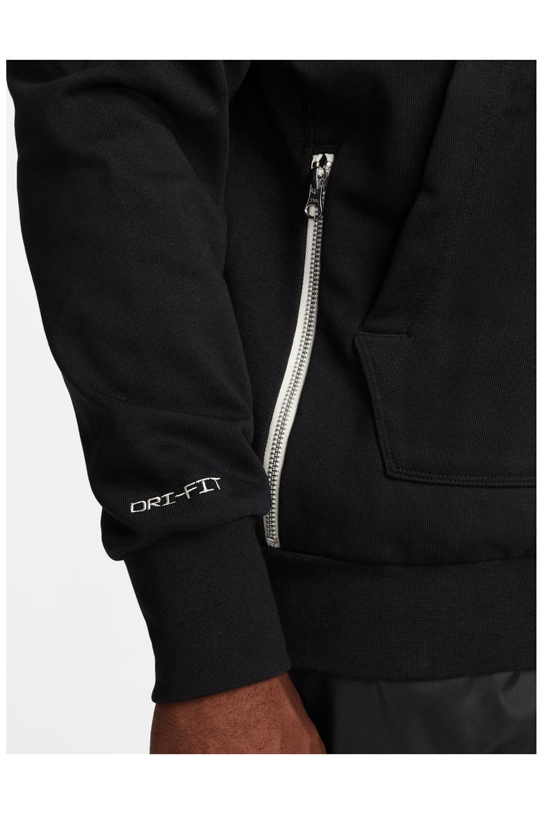 Dri-FIT Standard Issue Full Zip Hoodie, Alternate, color, BLACK/ SUMMIT WHITE