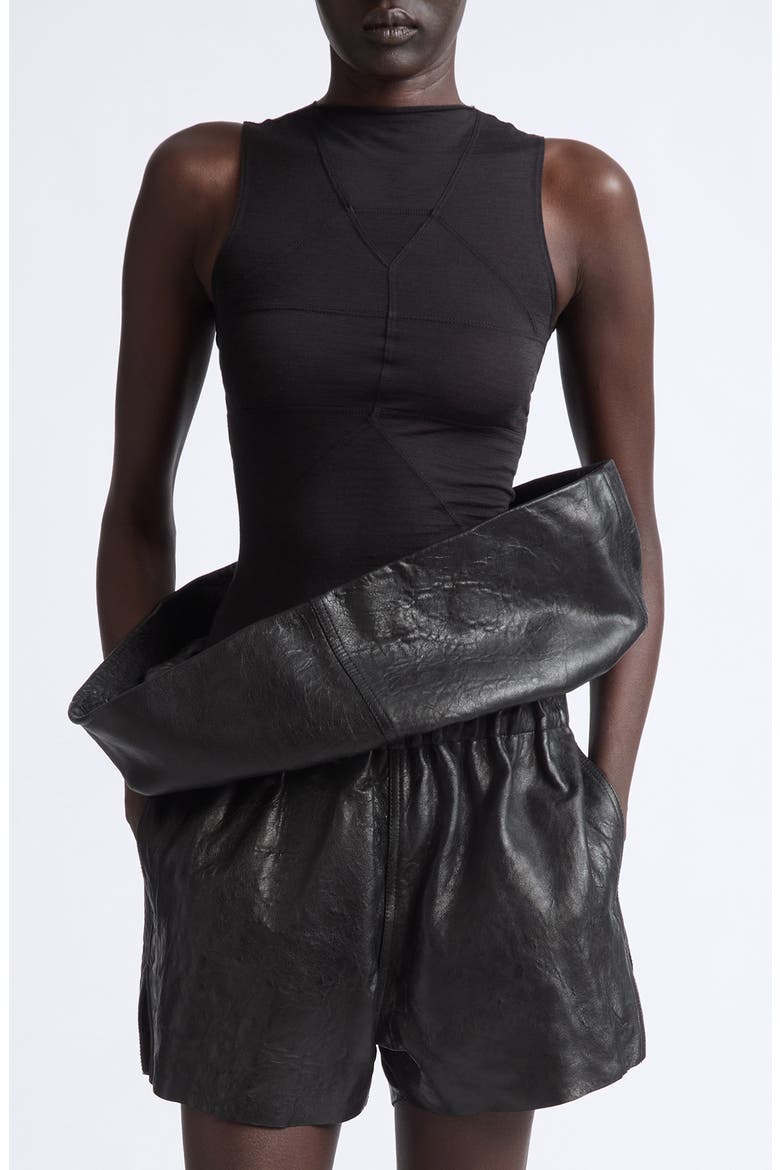 Temple Wool & Silk Tank, Main, color, BLACK
