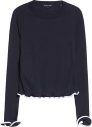 Veronica Beard Elianne Ruffle Top