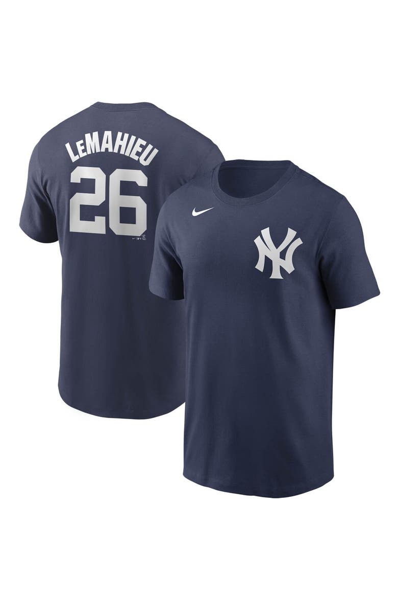 Men's Nike DJ LeMahieu Navy New York Yankees Name & Number T-Shirt, Main, color, Navy