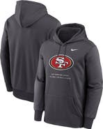Nike Men's Nike Charcoal San Francisco 49ers Toss Sweep Therma-FIT Hoodie