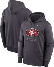 Nike Men's Nike Charcoal San Francisco 49ers Toss Sweep Therma-FIT Hoodie