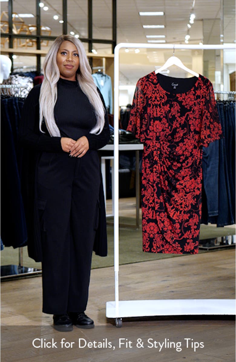 Flutter Sleeve Cocktail Dress, sales video thumbnail