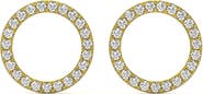 Bliss Diamond 1/4Ct Circle Diamond Earrings in White, Yellow, or Gold Lab Grown