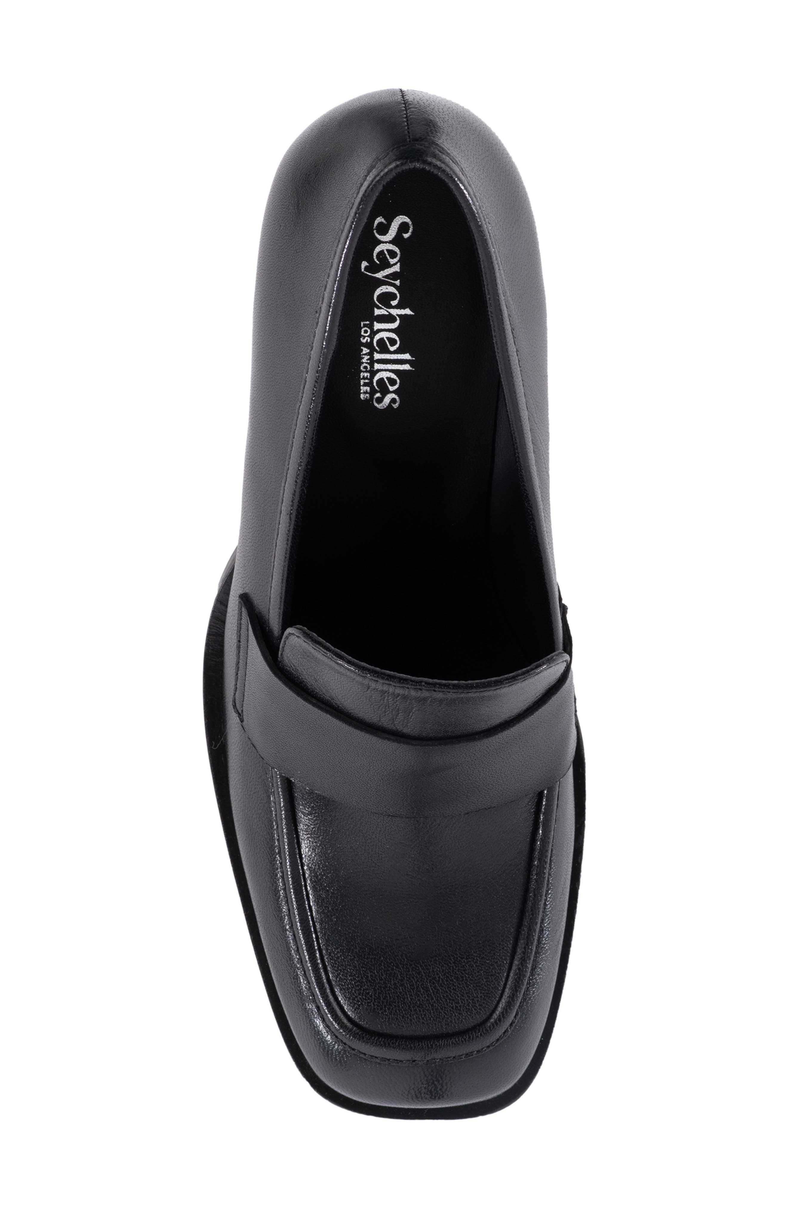Seychelles Run the World Loafer Pump, Alternate, color, Black Leather