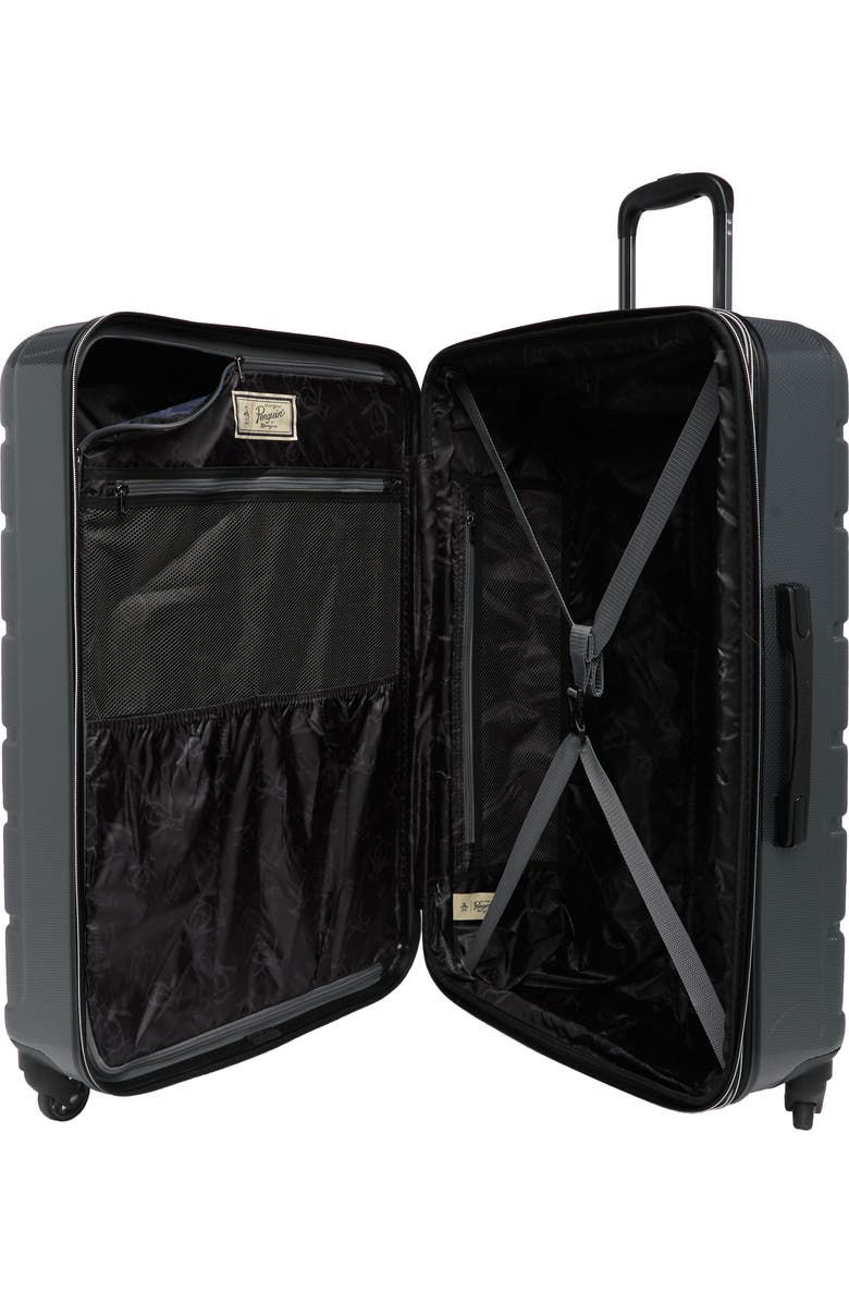 Original Penguin Crimson Check-In Spinner Luggage, Alternate, color,
