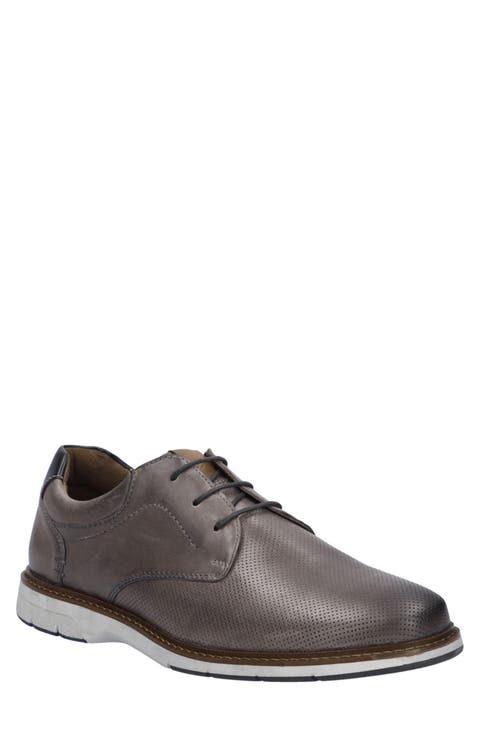 Stuart 02 Perforated Leather Derby (Men)