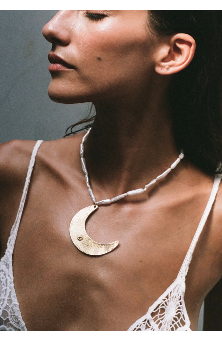 sccollection Luna Necklace, Alternate, color, Pearl