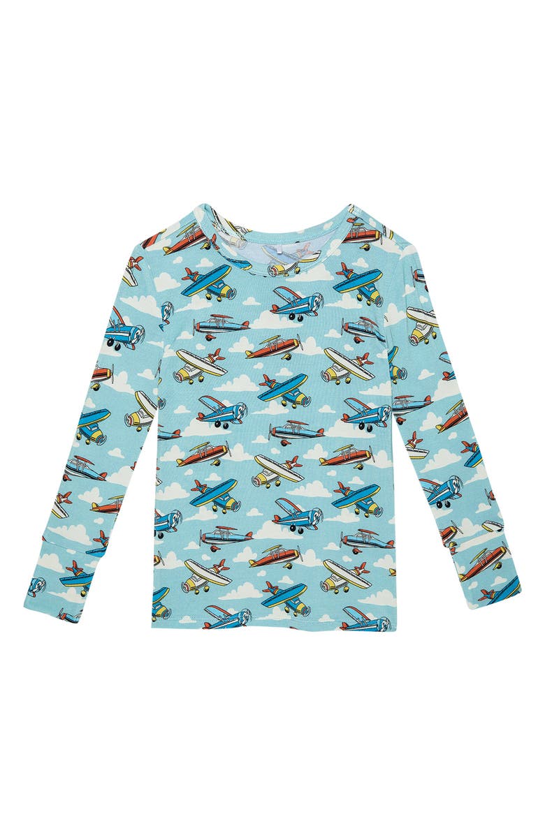 Posh Peanut Kids' Long Sleeve Fitted Two-Piece Pajamas, Alternate, color, 