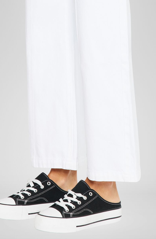 Kancan Mara Ultra High Rise 90s Wide Leg Jeans In White