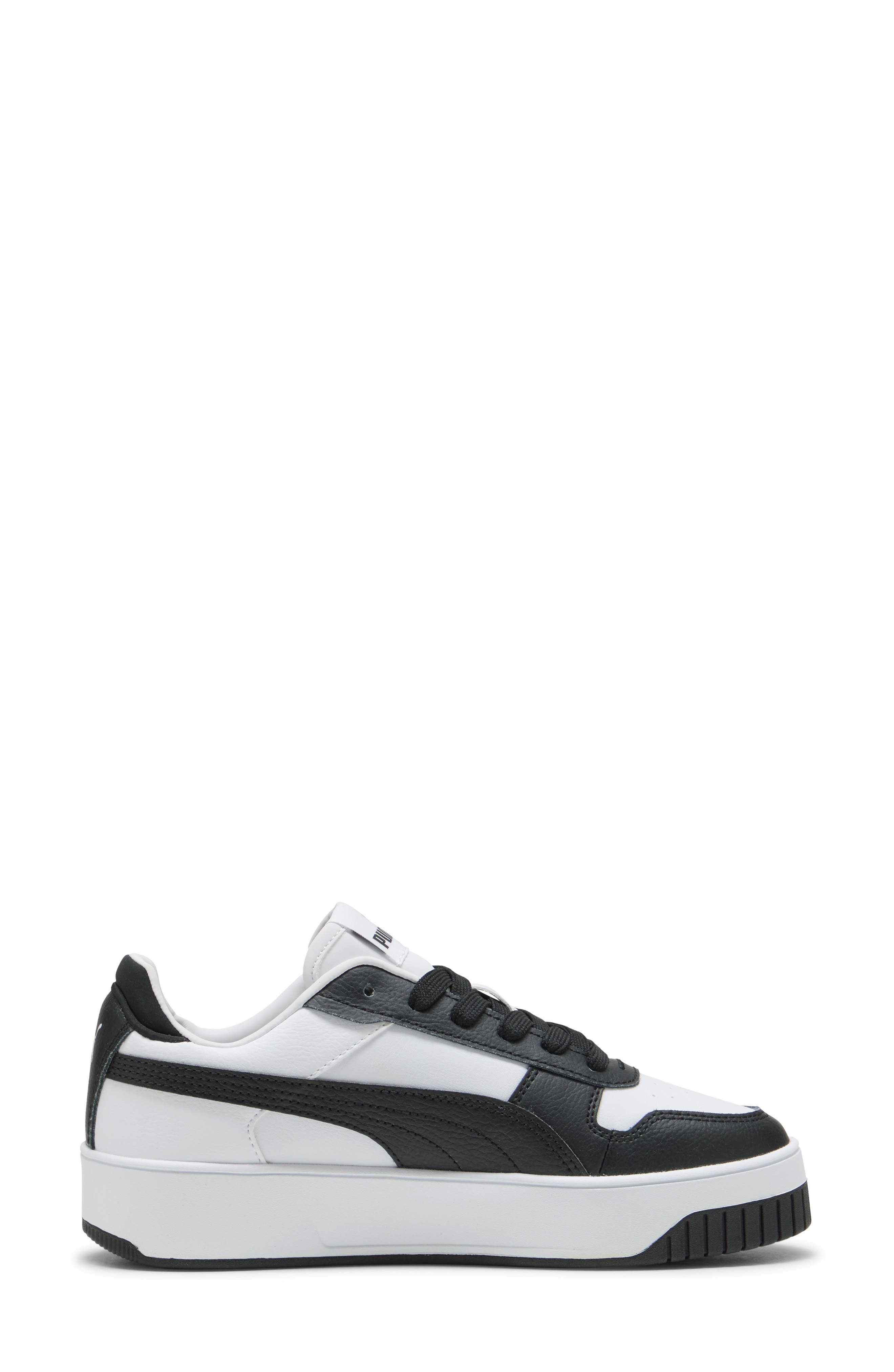 PUMA Carina Street Platform Sneaker, Alternate, color, Puma White-Puma Black
