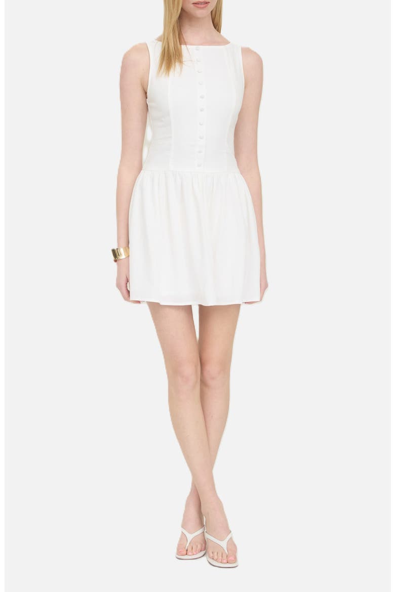 Drop Waist Minidress, Main, color, WHITE