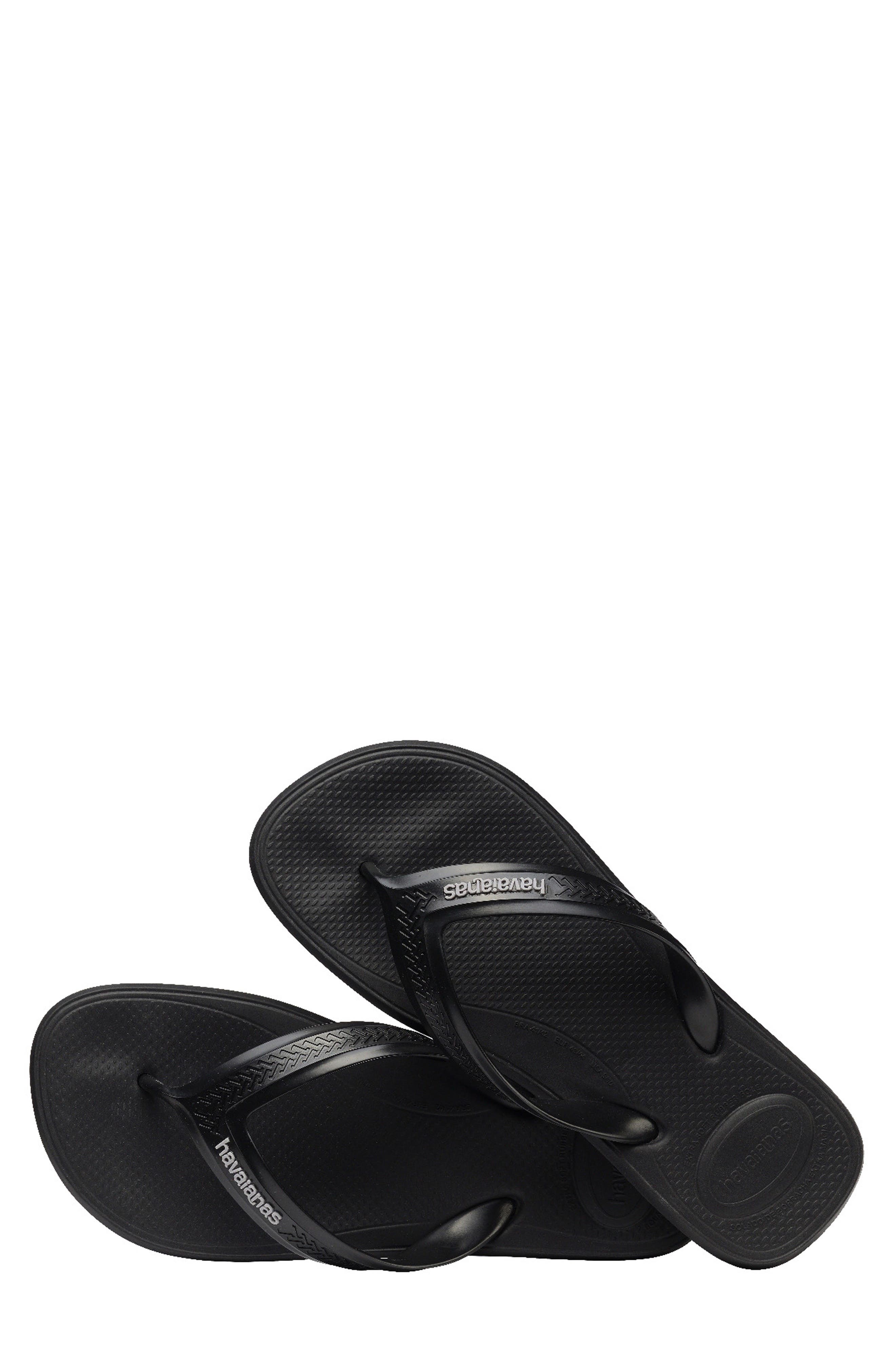 Top Max Comfort Flip Flop, Alternate, color, BLACK