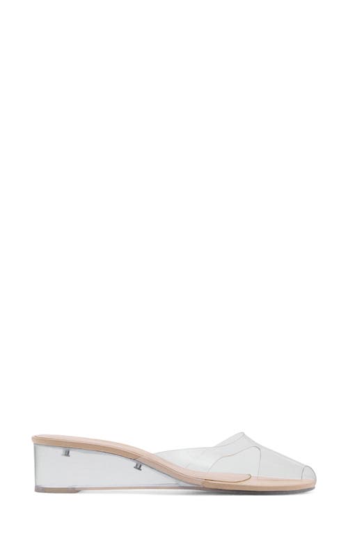 Mango X Supriya Lele Wedge Slide Sandal In Transparent