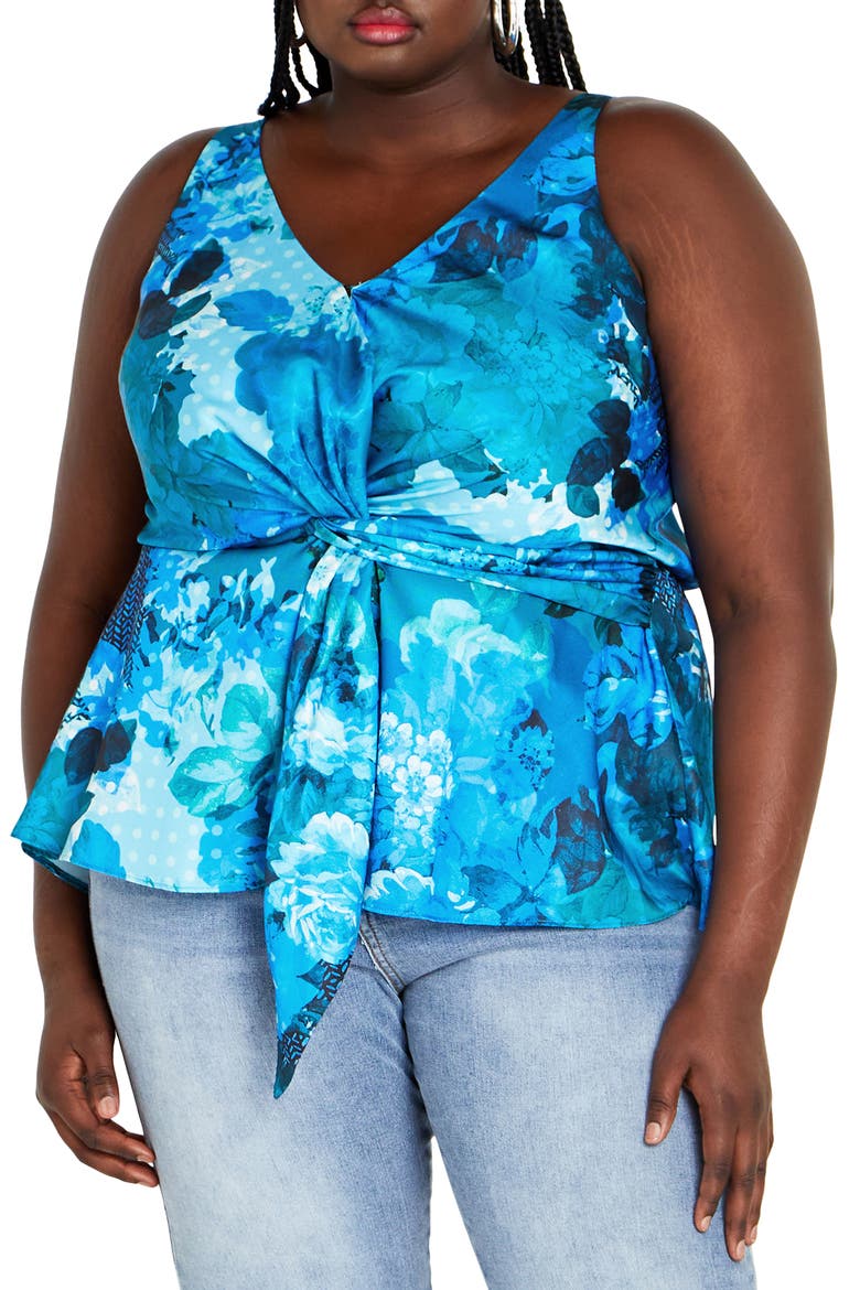 Serena Twist Floral Tank video