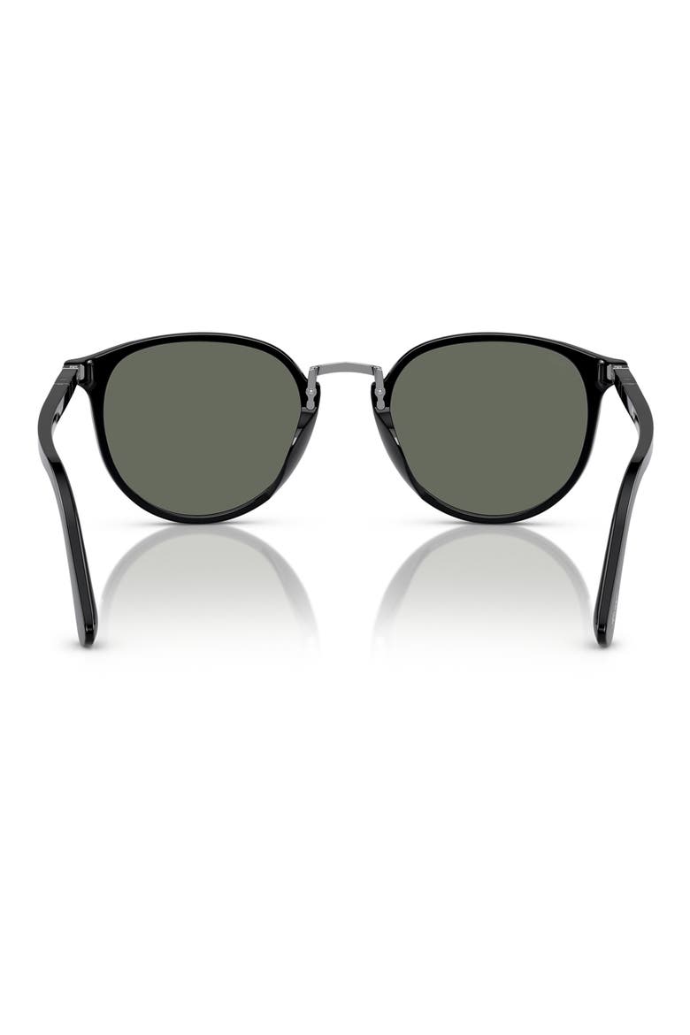 PO3210S 51mm Oval Sunglasses, Alternate, color, BLACK / GREEN
