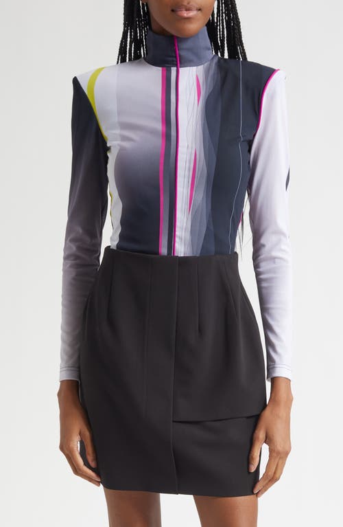Israella Kobla Celeste Stripe Turtleneck Top In Multi