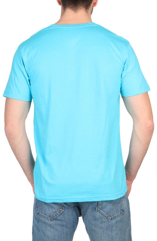 Tailorbyrd Mélange Crewneck T-shirt In Aqua Pool