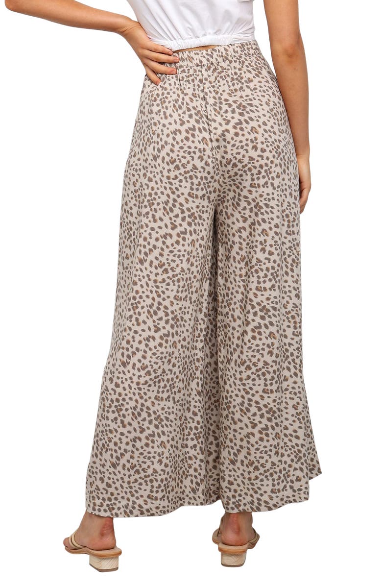 Petal & Pup Selby High Waist Wide Leg Pants, Alternate, color, Beige