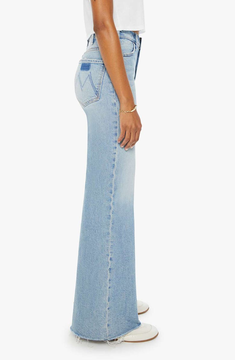 MOTHER The Hustler Roller High Waist Wide Leg Jeans, Alternate, color, 