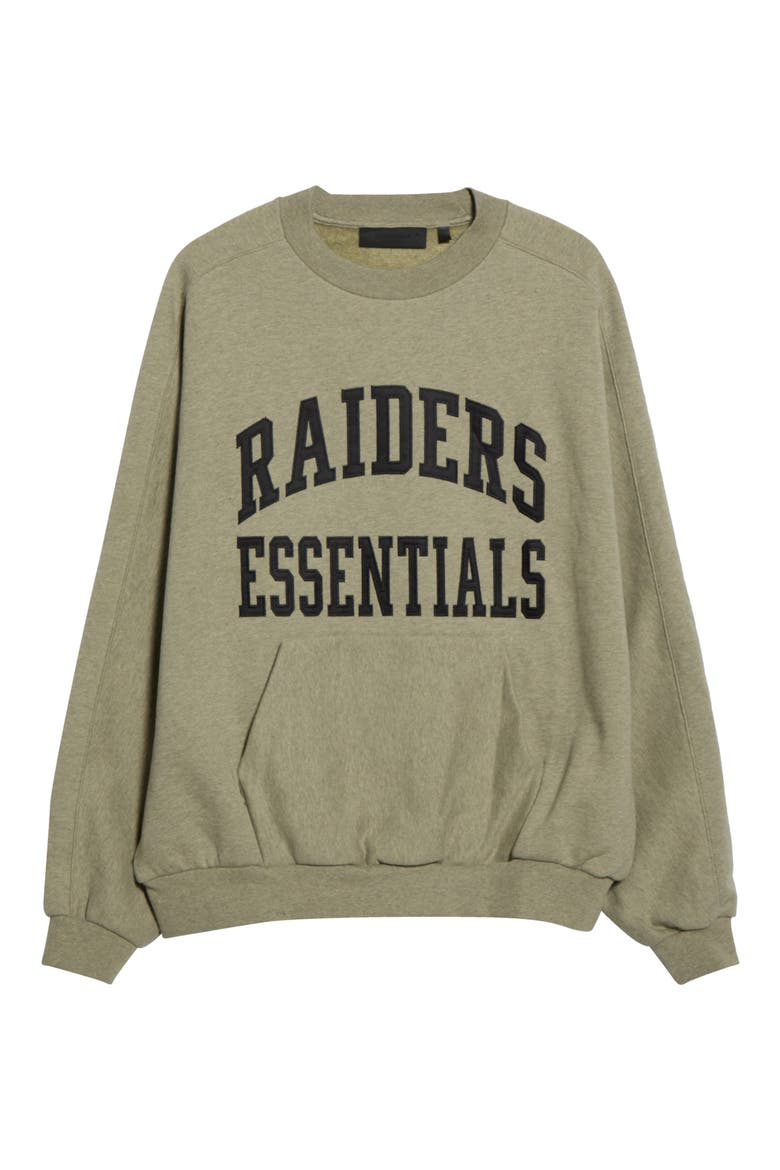 Raiders '90s Relaxed Sweatshirt, Alternate, color, SEAL HEATHER