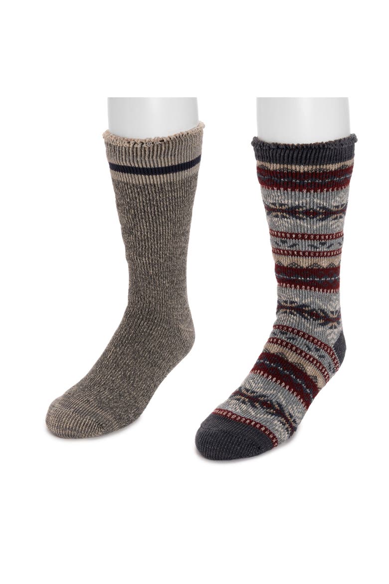 Heat Retainer Socks 2 Pair Pack, Main, color, Blue/Radicchio